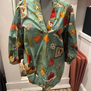 Floral Print Women's Top Frida sister Mary size small